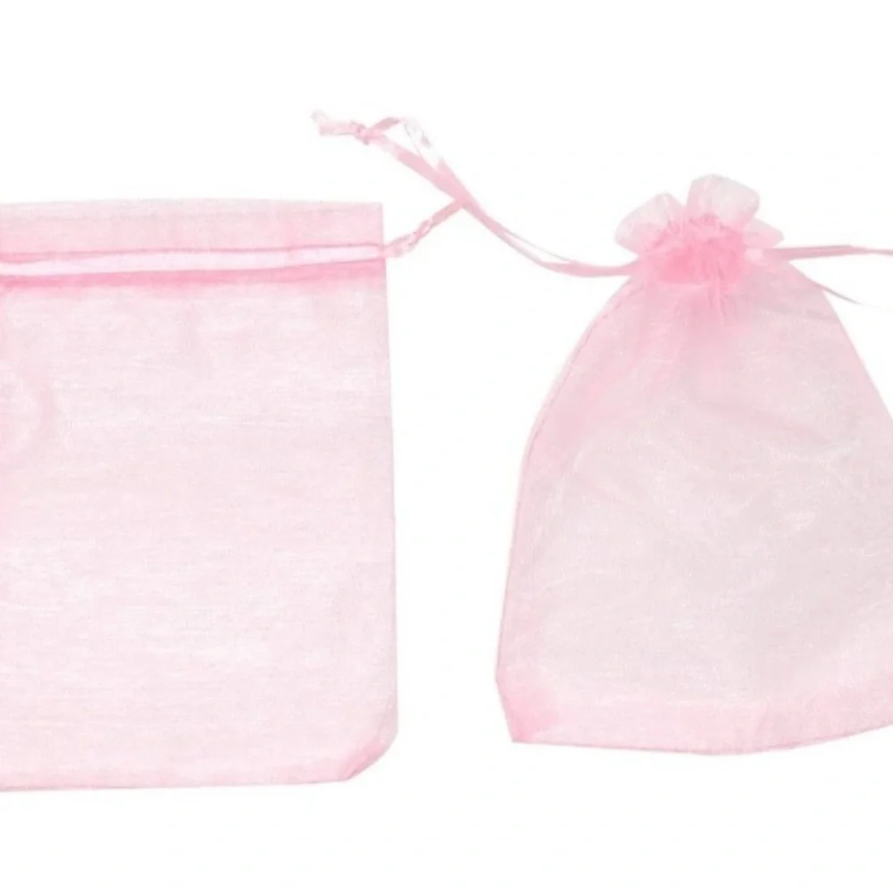 20 Pink Organza Gift Bags